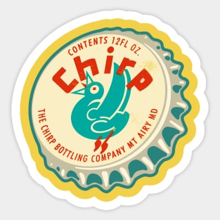 Vintage Chirp Soda Bottlecap Sticker